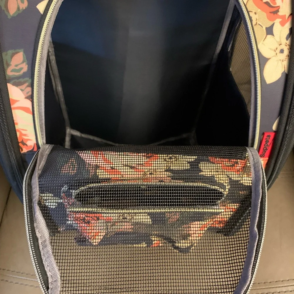 COPY - New!! SUPPETS Small Dog/Cat Travel Backpack Airline Approved Durable Ani…